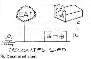 Decorated shed